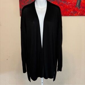 🔥🔥 Worthington Black Open Front Long Sweater